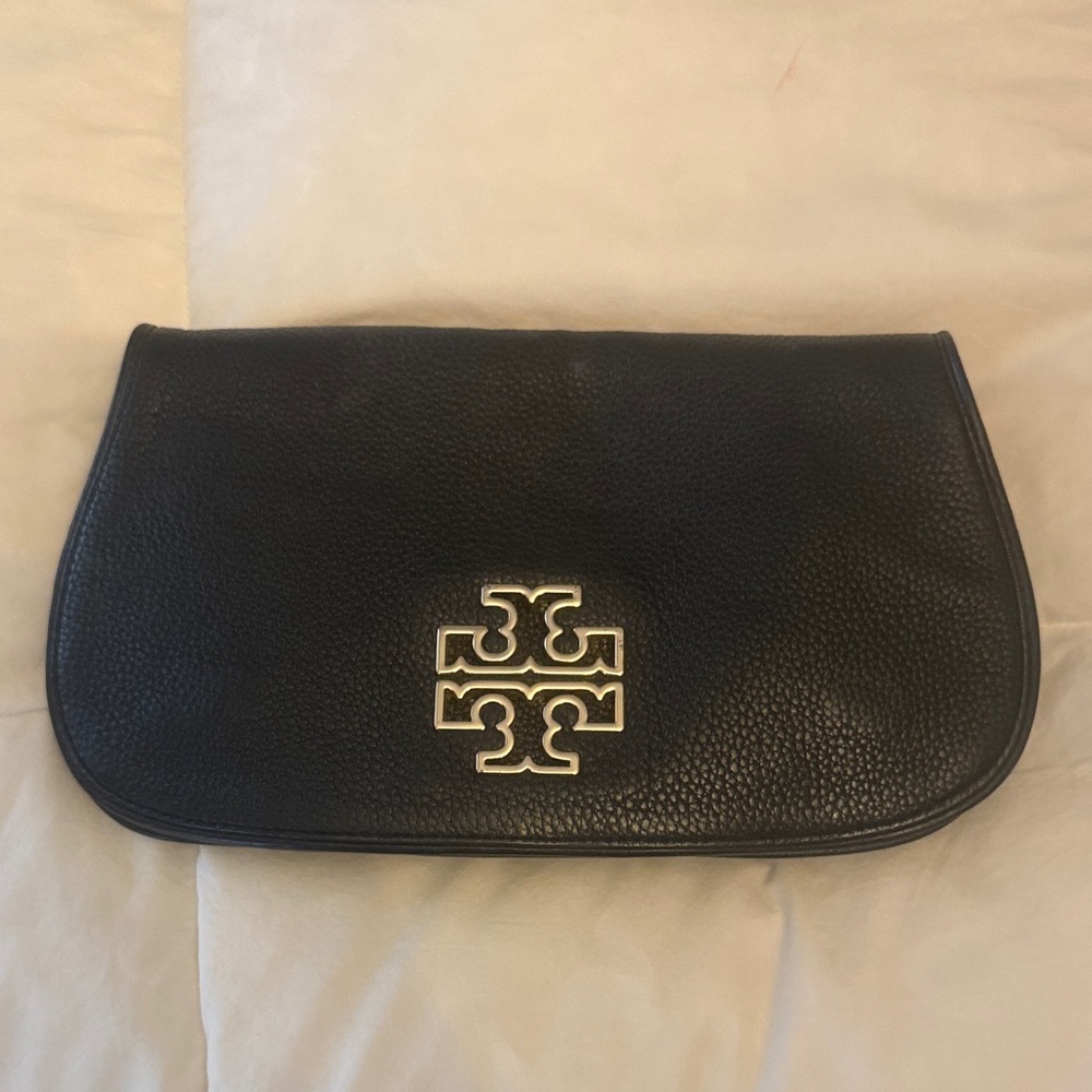 Tory Burch Black Pebbled Leather Bag